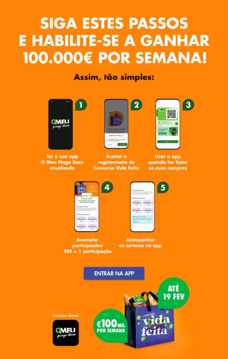 Antevis&atilde;o Folheto Pingo Doce fim-de-semana (9 a 12 fevereiro)