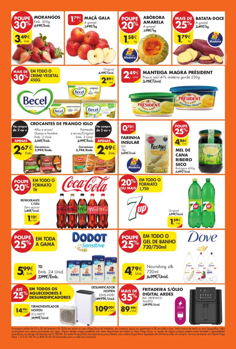 Antevis&atilde;o Folheto Pingo Doce fim-de-semana (Madeira: de 2 a 5 fevereiro)