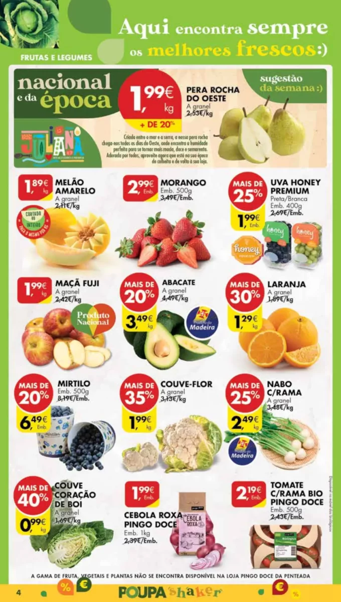 Antevis&atilde;o Folheto Pingo Doce Madeira (20 a 26 fevereiro)