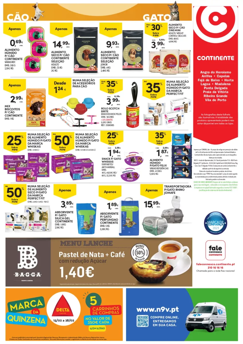 Folheto Continente A&ccedil;ores (15 a 28 fevereiro)