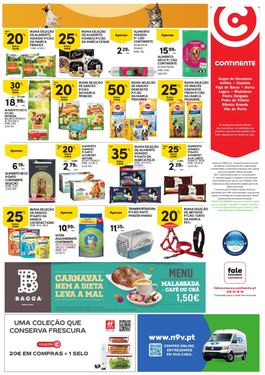 Folheto Continente A&ccedil;ores (1 a 14 fevereiro)