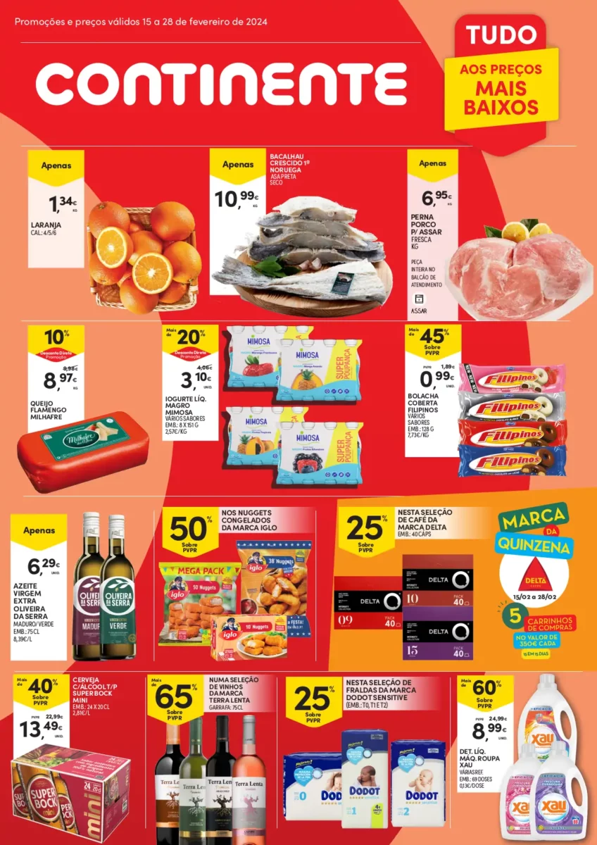 Folheto Continente A&ccedil;ores (15 a 28 fevereiro)