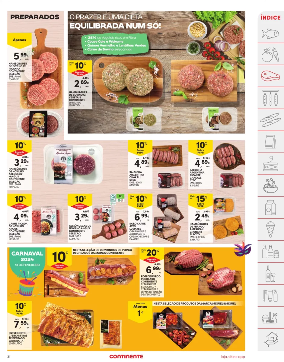 Folheto Continente especial Dia dos Namorados (6 a 12 fevereiro)