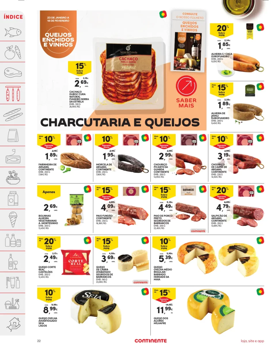 Folheto Continente especial Dia dos Namorados (6 a 12 fevereiro)