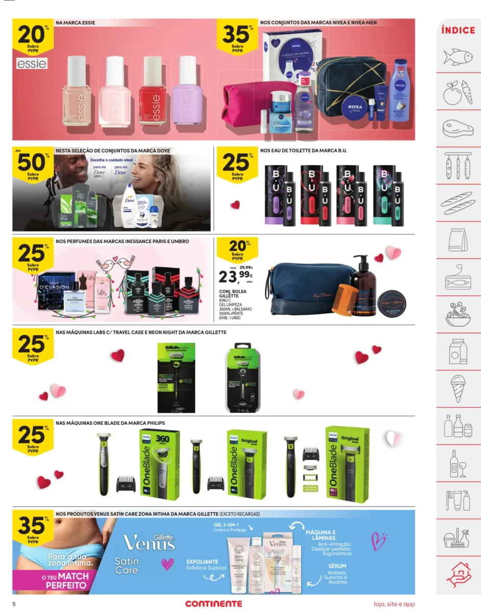 Folheto Continente especial Dia dos Namorados (6 a 12 fevereiro)