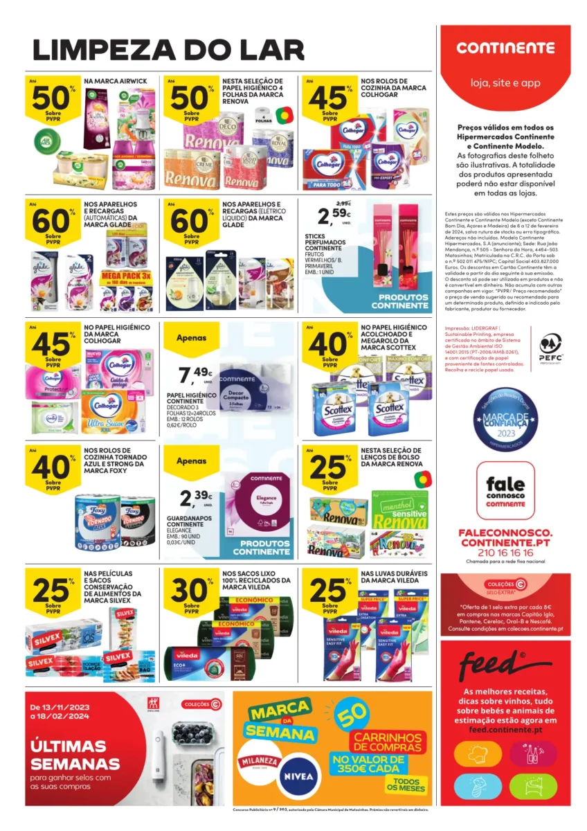 Folheto Continente especial Dia dos Namorados (6 a 12 fevereiro)