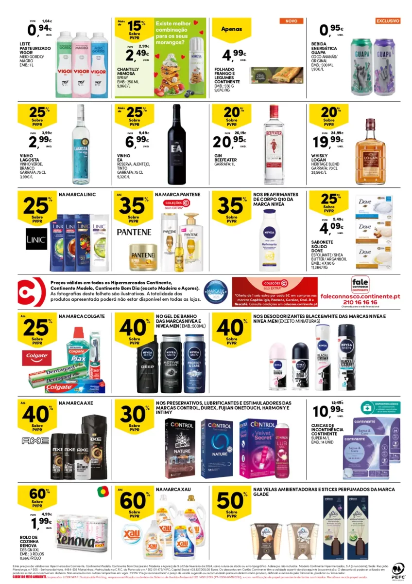 Folheto Continente fim-de-semana (9 a 12 fevereiro)