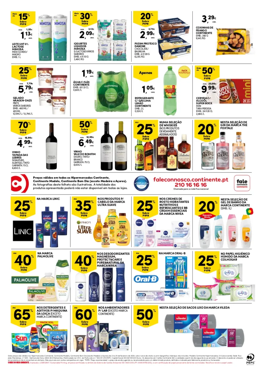 Folheto Continente fim-de-semana (23 a 26 fevereiro)