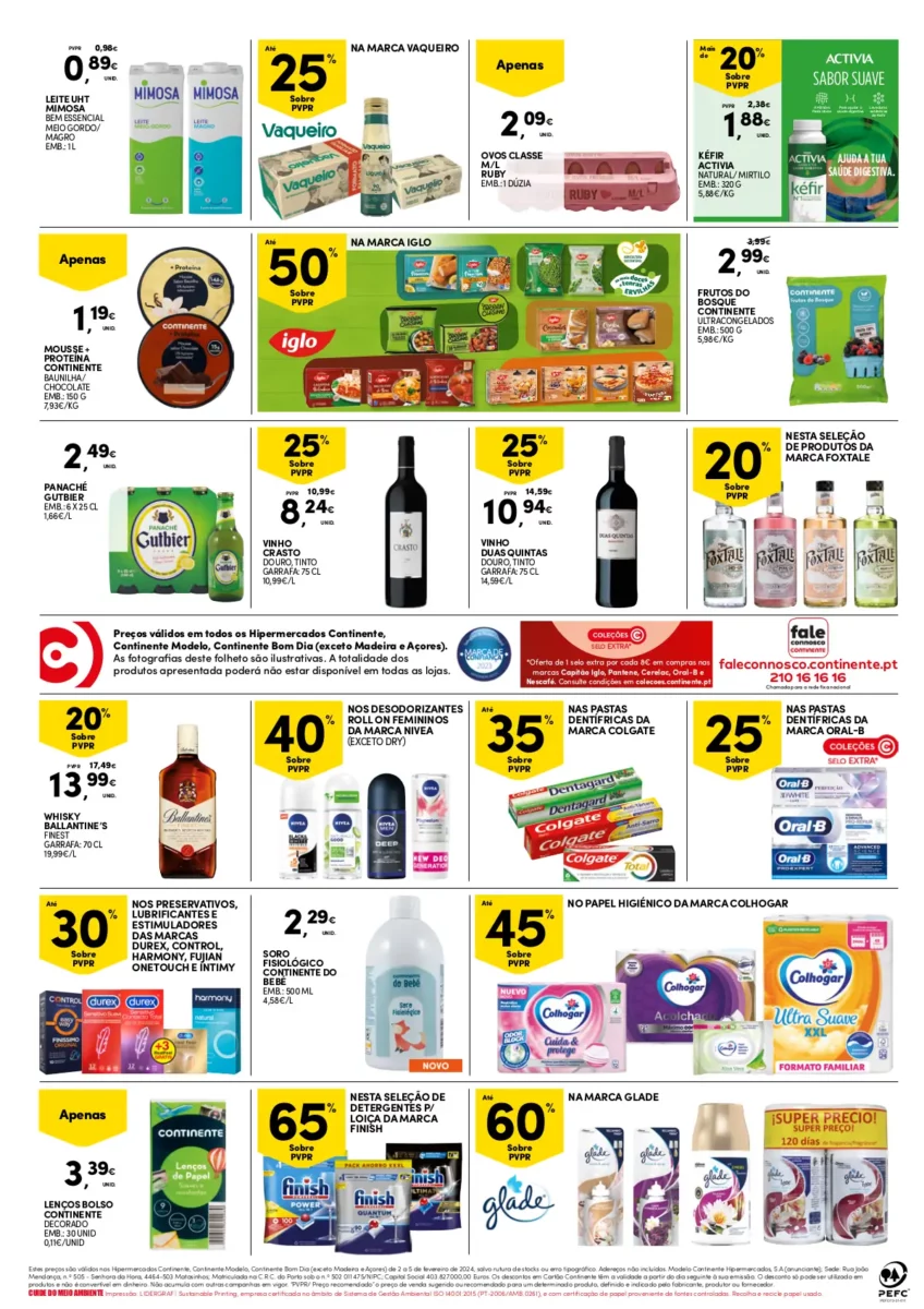 Folheto Continente fim-de-semana (2 a 5 fevereiro)