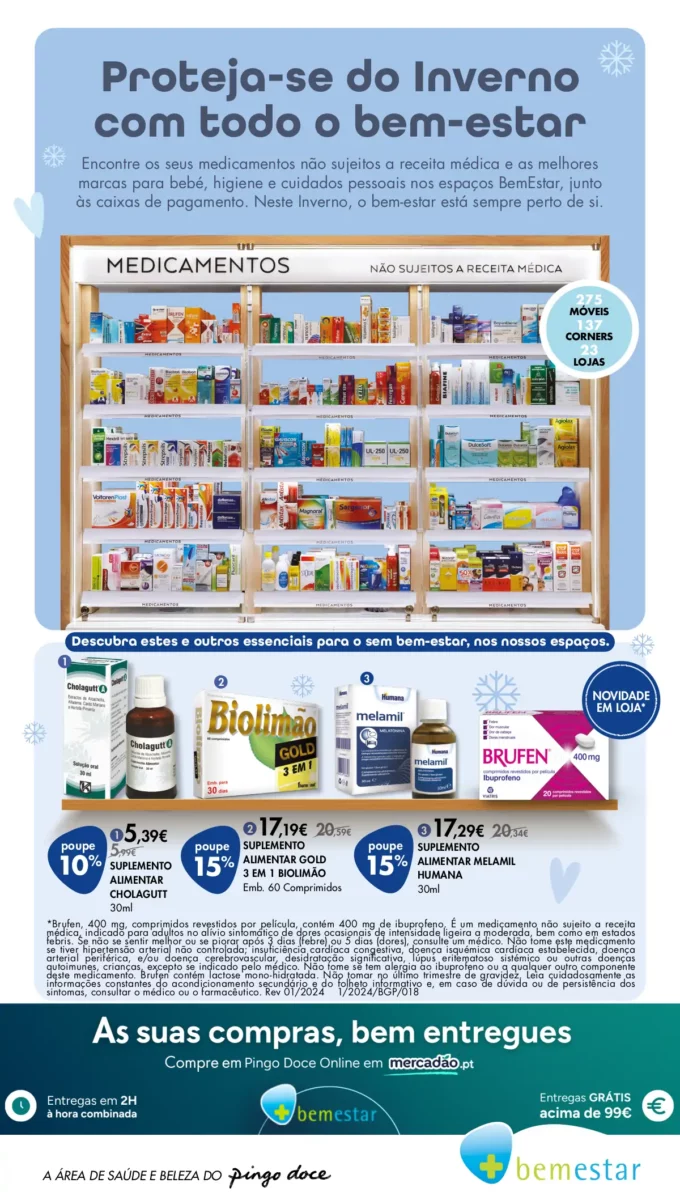 Folheto Pingo Doce lojas Bem-Estar especial Inverno (at&eacute; 4 mar&ccedil;o)