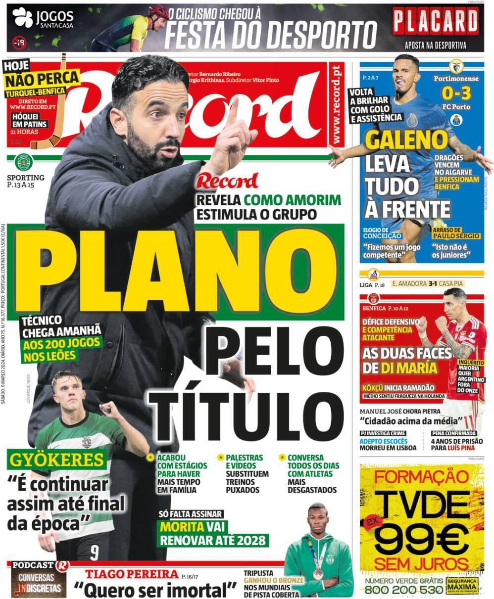 Record: Capa da Edi&ccedil;&atilde;o de s&aacute;bado, 09 de mar&ccedil;o 2024