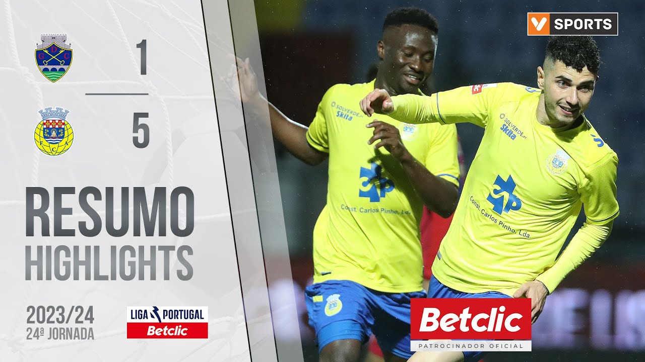 Resumo: Chaves 1-5 Arouca (Liga 23/24 #24)