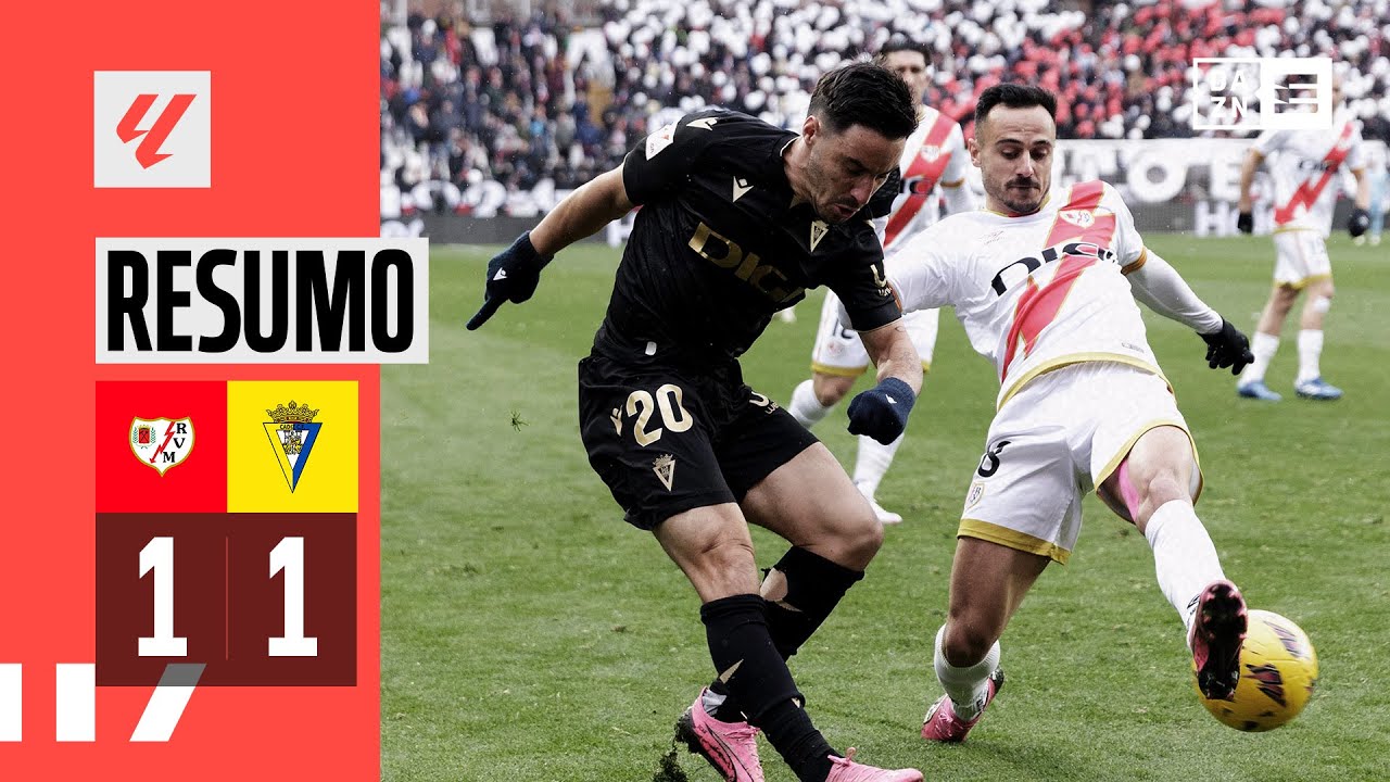 Resumo | Rayo Vallecano 1-1 C&aacute;diz | LaLiga 23/24
