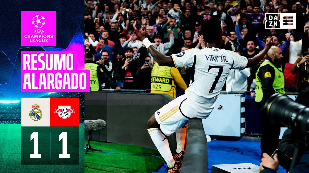 Resumo alargado | Real Madrid 1-1 Leipzig | Champions League 23/24