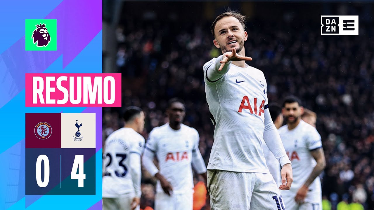 Resumo | Aston Villa 0-4 Tottenham | Premier League 23/24