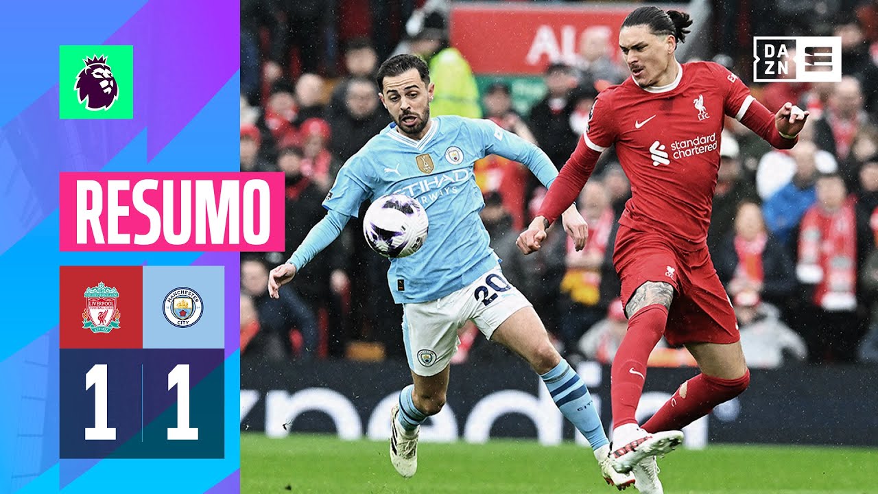 Resumo | Liverpool 1-1 Man City | Premier League 23/24