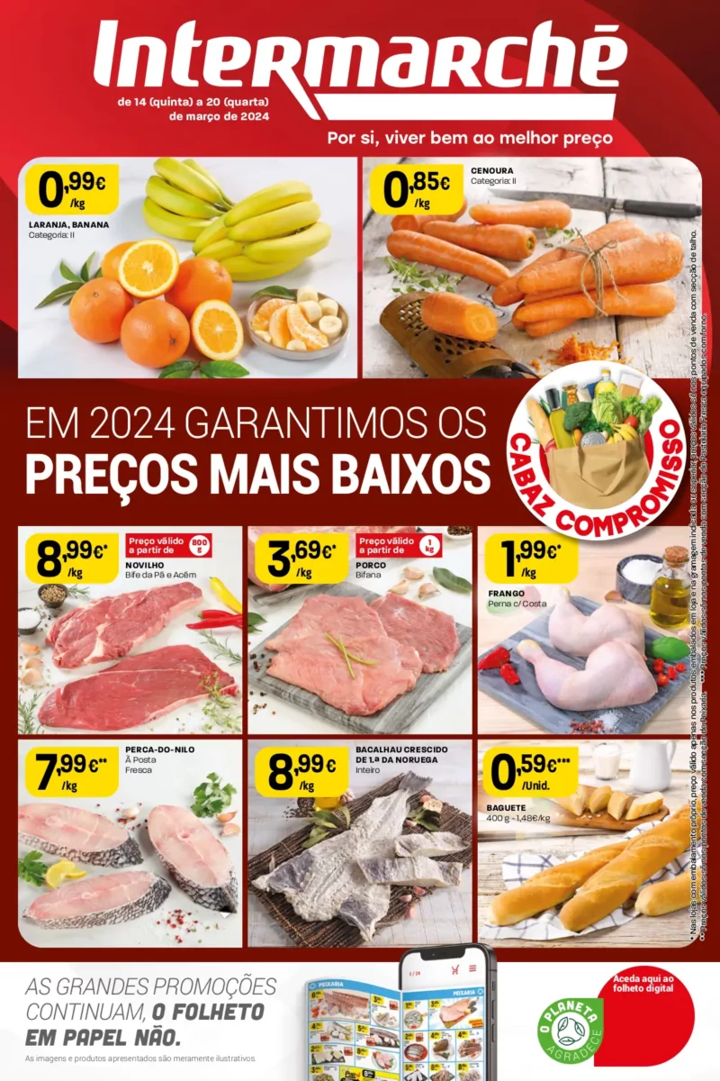 Antevis&atilde;o Folheto Intermarch&eacute; (14 a 20 mar&ccedil;o)