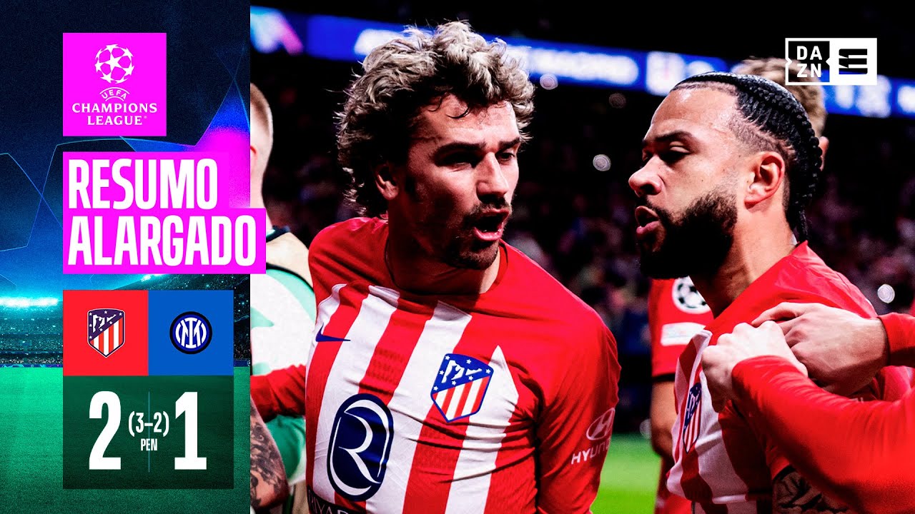 Resumo alargado | Atletico Madrid 2-1 Inter Milan | Champions League 23/24