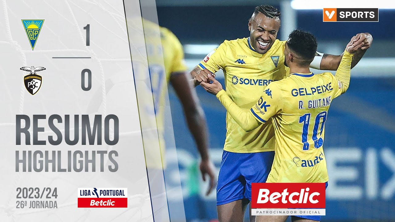 Resumo: Estoril 1-0 Portimonense (Liga 23/24 #26)