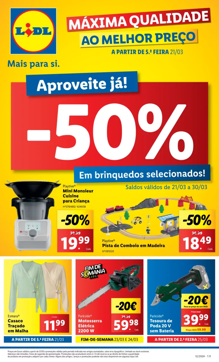 Antevis&atilde;o Folheto LiDL Promo&ccedil;&otilde;es (21 a 27 mar&ccedil;o)