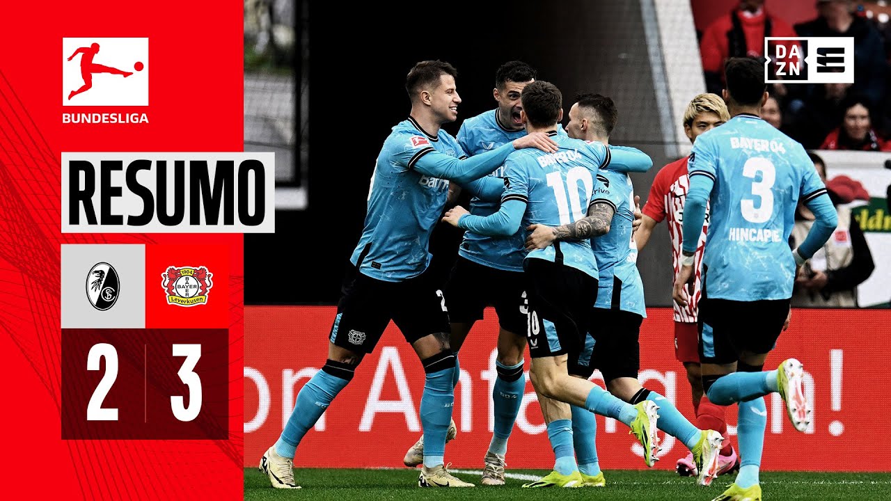 Resumo | Freiburg 2-3 Bayer Leverkusen | Bundesliga 23/24