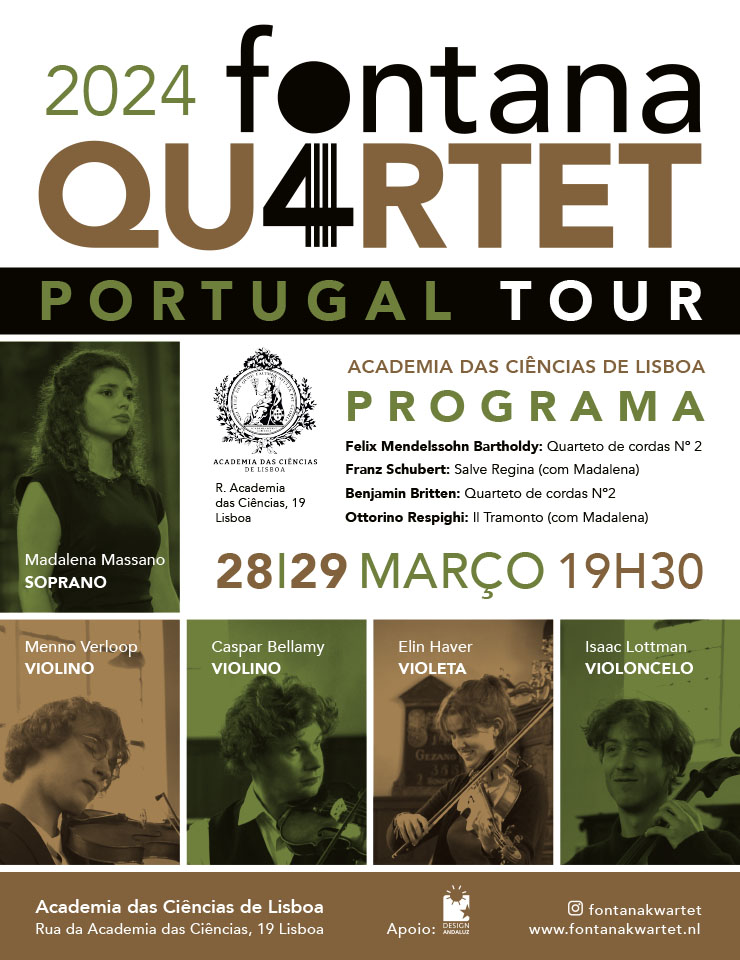 Fontana Quartet e Madalena Massano – Portugal Tour