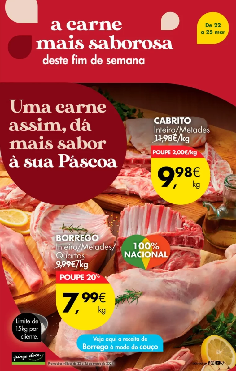 Antevis&atilde;o Folheto Pingo Doce fim-de-semana (22 a 25 mar&ccedil;o)