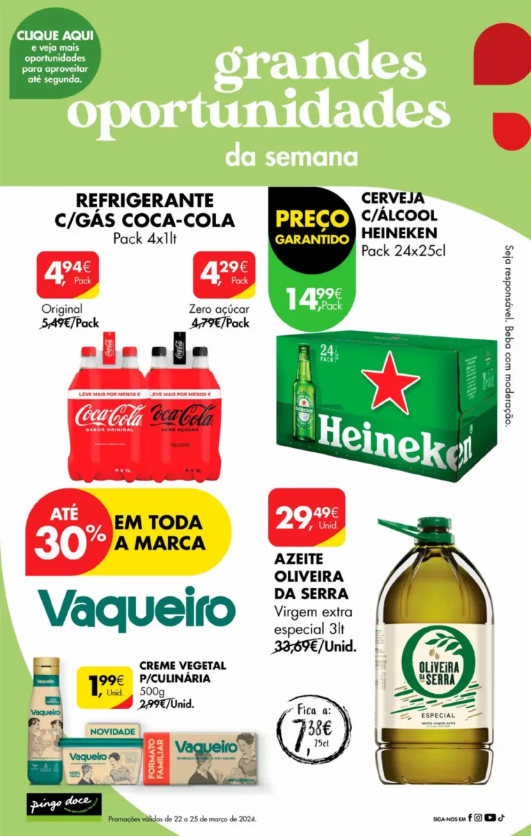Antevis&atilde;o Folheto Pingo Doce fim-de-semana (22 a 25 mar&ccedil;o)