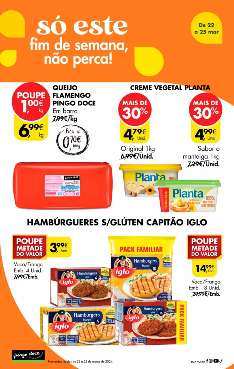 Antevis&atilde;o Folheto Pingo Doce fim-de-semana (22 a 25 mar&ccedil;o)