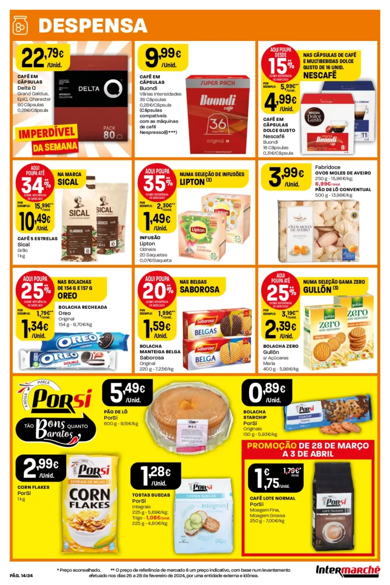 Antevis&atilde;o Folheto Intermarch&eacute; (28 mar&ccedil;o a 3 abril)