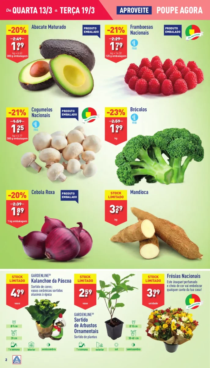 Antevis&atilde;o Folheto ALDI (13 a 19 mar&ccedil;o)