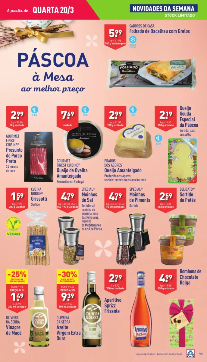 Antevis&atilde;o Folheto ALDI (20 a 26 mar&ccedil;o)