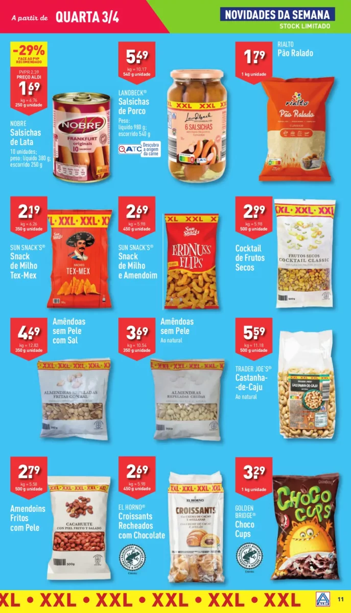 Antevis&atilde;o Folheto ALDI (3 a 9 abril)