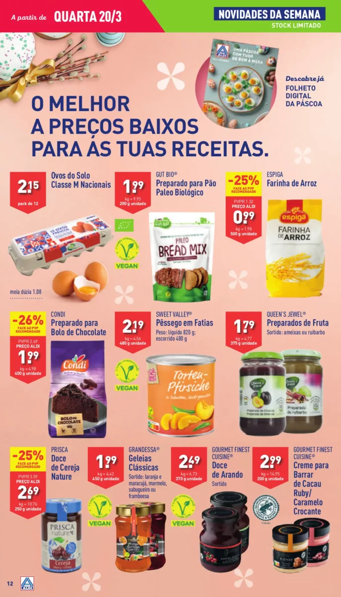 Antevis&atilde;o Folheto ALDI (20 a 26 mar&ccedil;o)