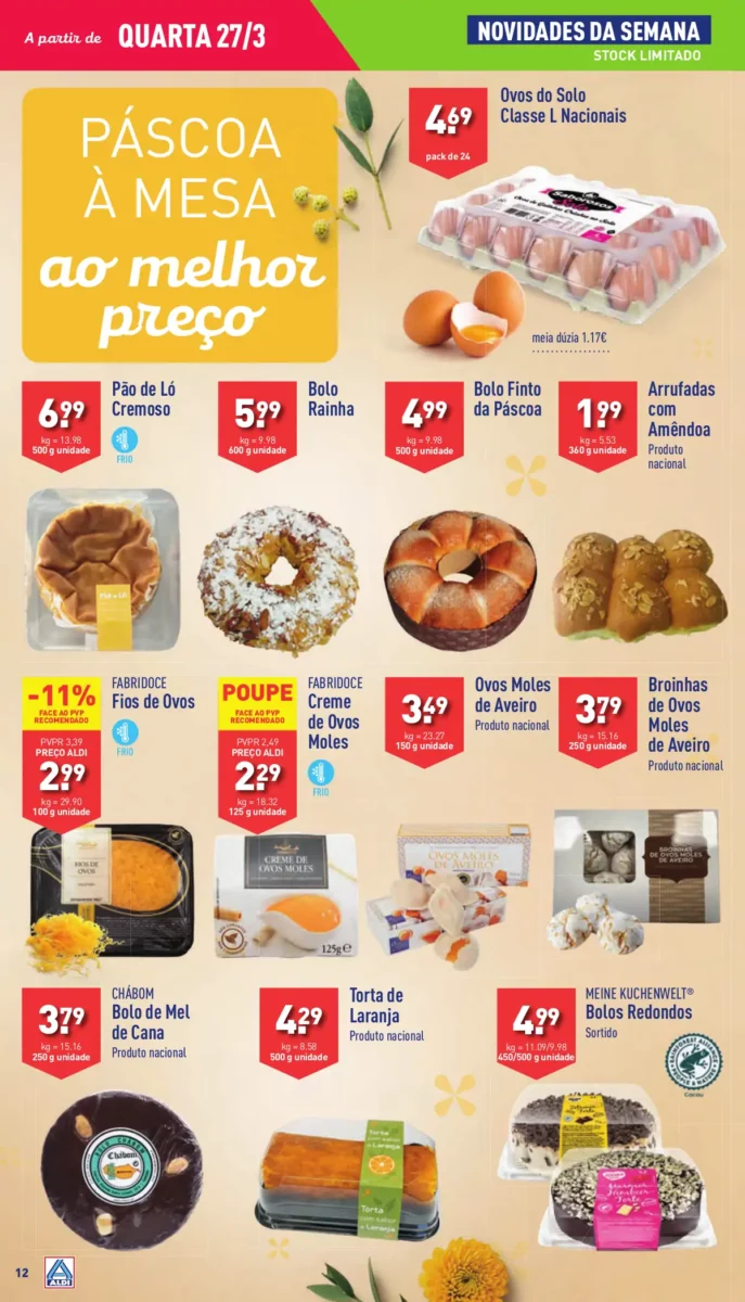 Antevis&atilde;o Folheto ALDI (27 mar&ccedil;o a 2 abril)