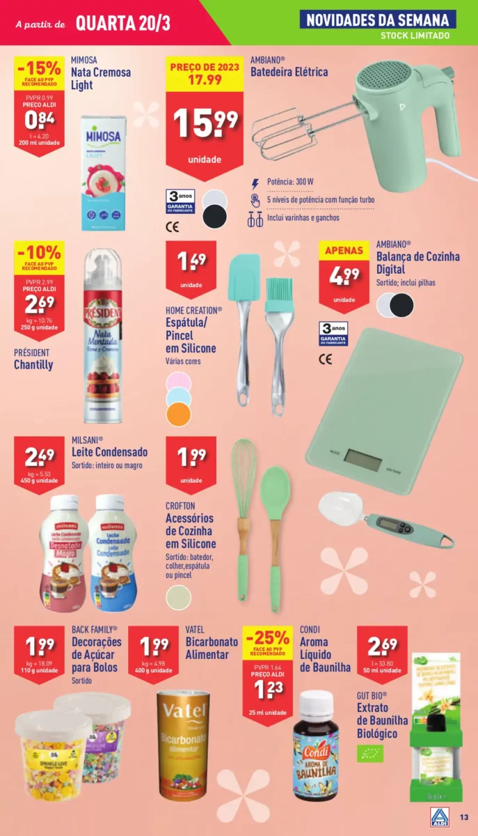 Antevis&atilde;o Folheto ALDI (20 a 26 mar&ccedil;o)