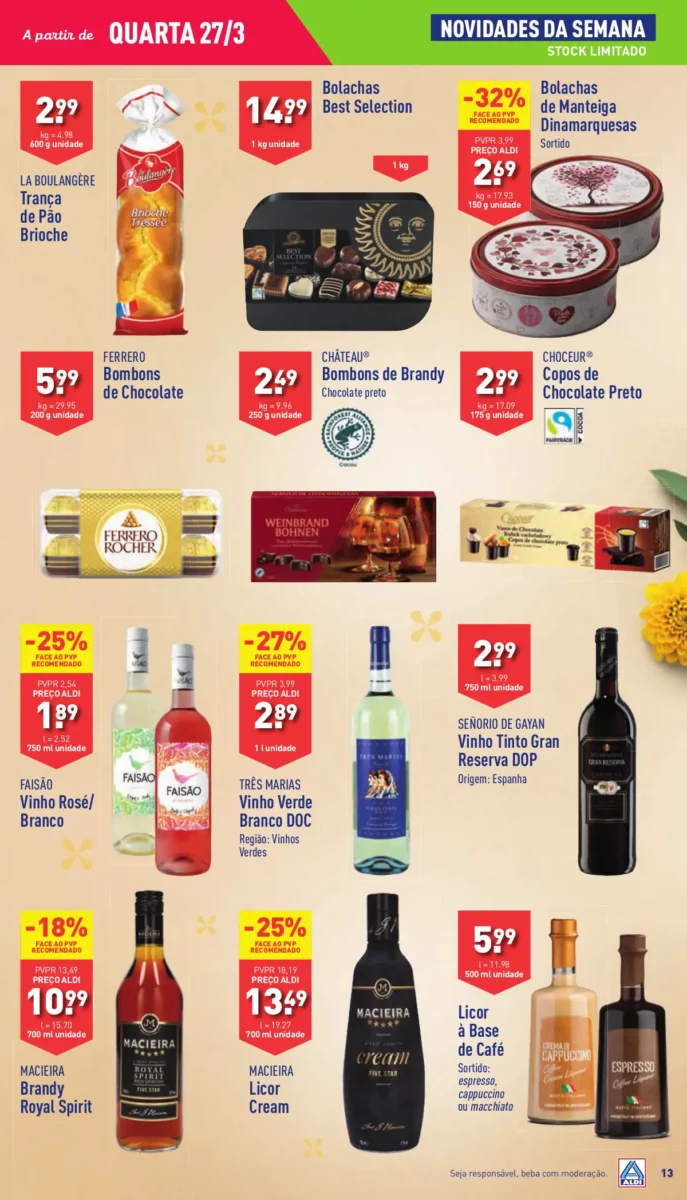Antevis&atilde;o Folheto ALDI (27 mar&ccedil;o a 2 abril)