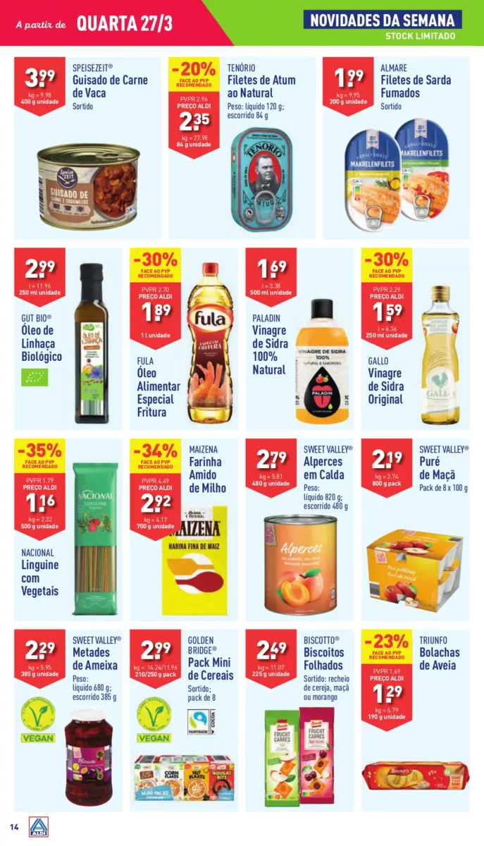 Antevis&atilde;o Folheto ALDI (27 mar&ccedil;o a 2 abril)