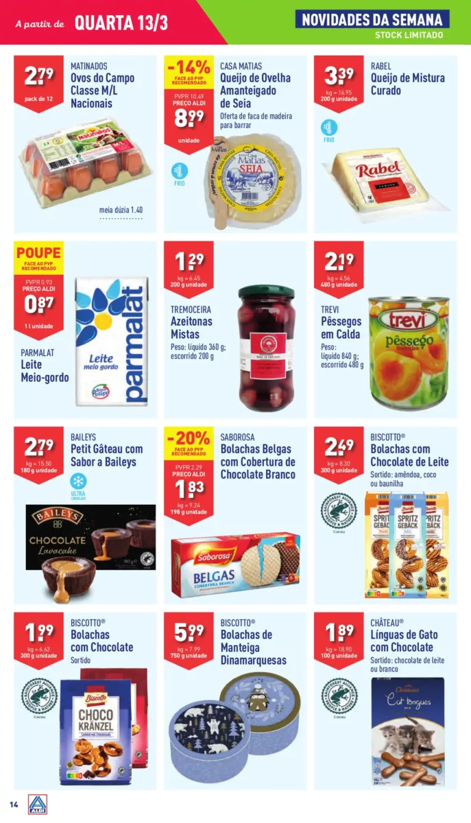 Antevis&atilde;o Folheto ALDI (13 a 19 mar&ccedil;o)