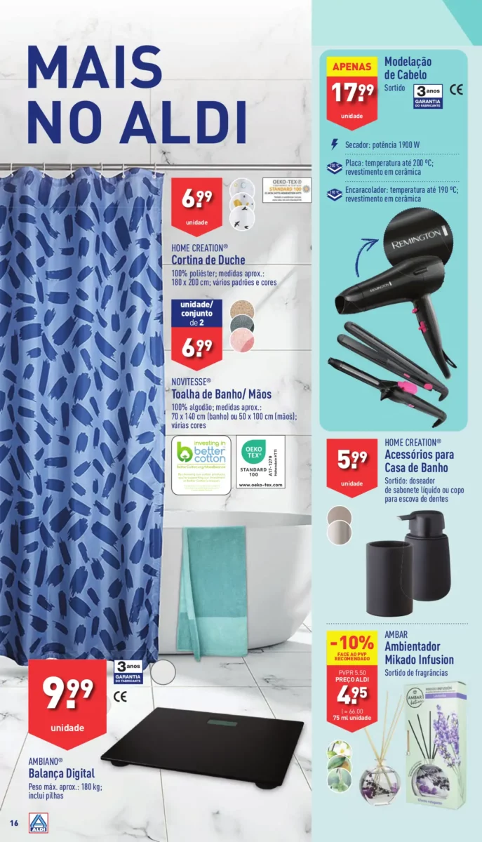 Antevis&atilde;o Folheto ALDI (3 a 9 abril)