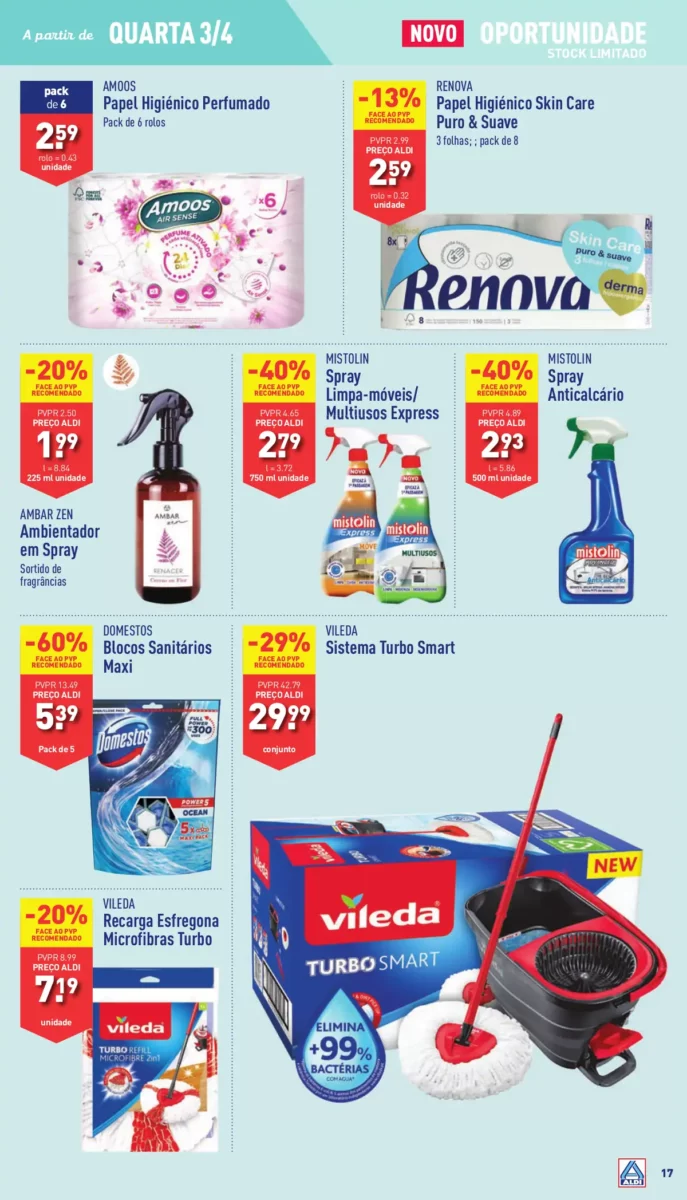 Antevis&atilde;o Folheto ALDI (3 a 9 abril)