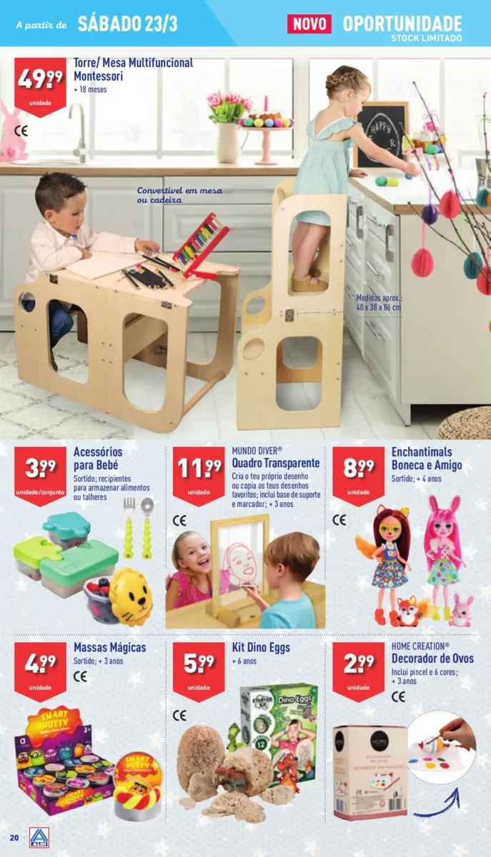 Antevis&atilde;o Folheto ALDI (20 a 26 mar&ccedil;o)