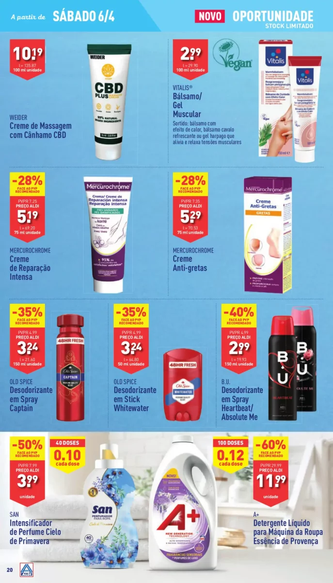 Antevis&atilde;o Folheto ALDI (3 a 9 abril)