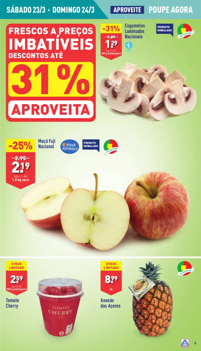 Antevis&atilde;o Folheto ALDI (20 a 26 mar&ccedil;o)