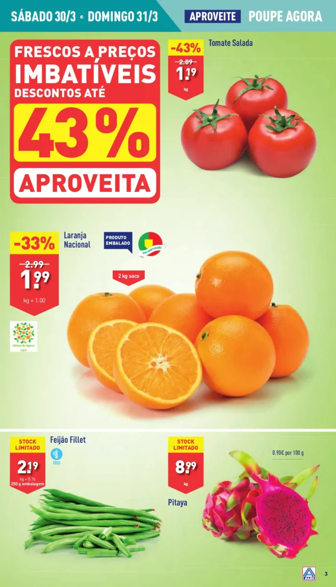 Antevis&atilde;o Folheto ALDI (27 mar&ccedil;o a 2 abril)