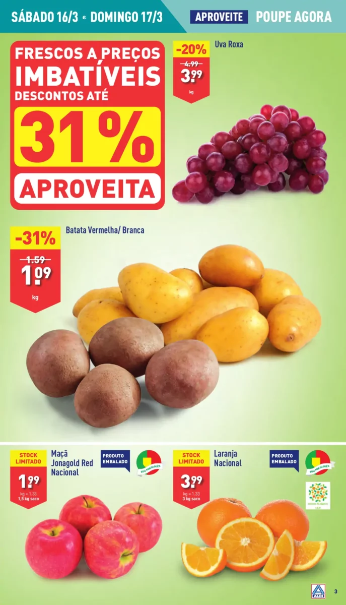 Antevis&atilde;o Folheto ALDI (13 a 19 mar&ccedil;o)