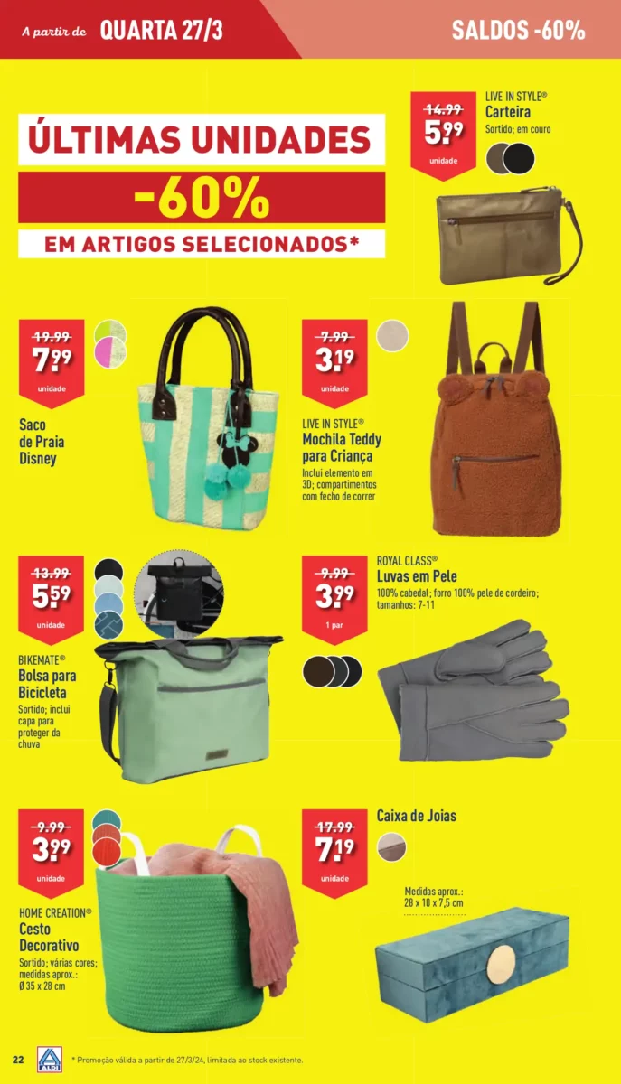 Antevis&atilde;o Folheto ALDI (27 mar&ccedil;o a 2 abril)