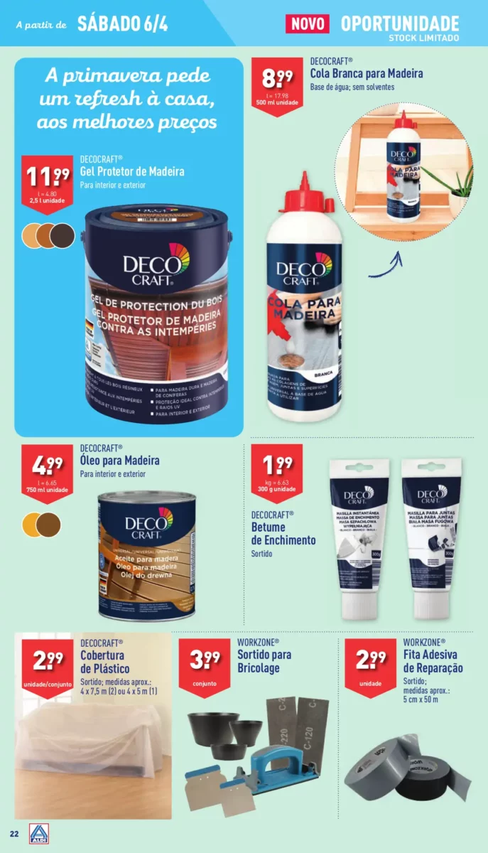 Antevis&atilde;o Folheto ALDI (3 a 9 abril)