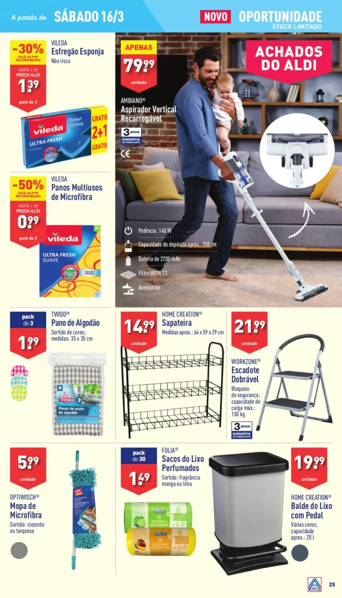 Antevis&atilde;o Folheto ALDI (13 a 19 mar&ccedil;o)
