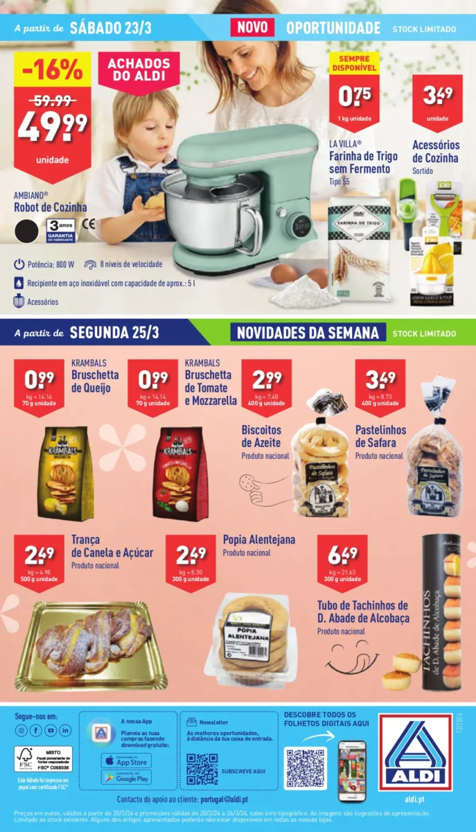 Antevis&atilde;o Folheto ALDI (20 a 26 mar&ccedil;o)